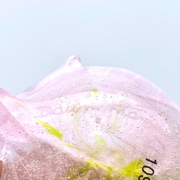 DAUM Pate de Verre Rose Vide Poche Small Ornamental Bowl French Art Glass MC1514 - Picture 9 of 10